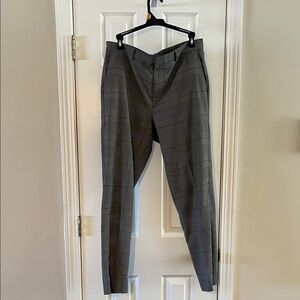 Gray Checkered Men's Chinos